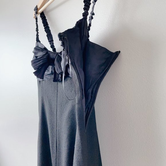 Moschino Cheap & Chic Midi length black dress 100% virgin wool women's s… - Picture 9 of 14